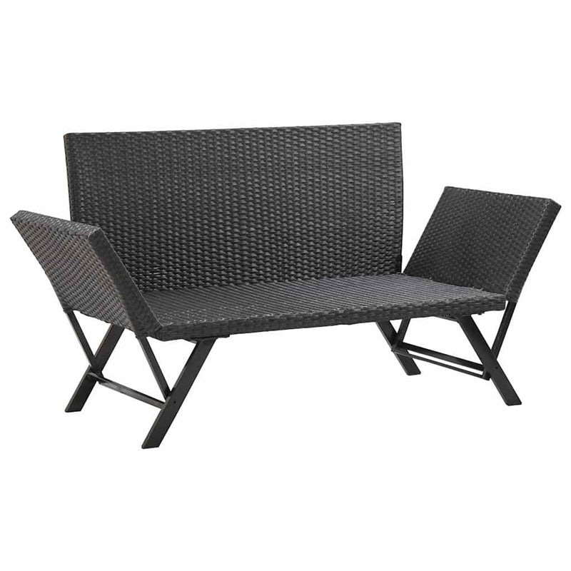 vidaXL Patio Bench with Cushions 69.3
