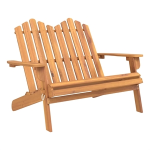 vidaXL Adirondack Patio Bench 49.6&quot Solid Wood Acacia