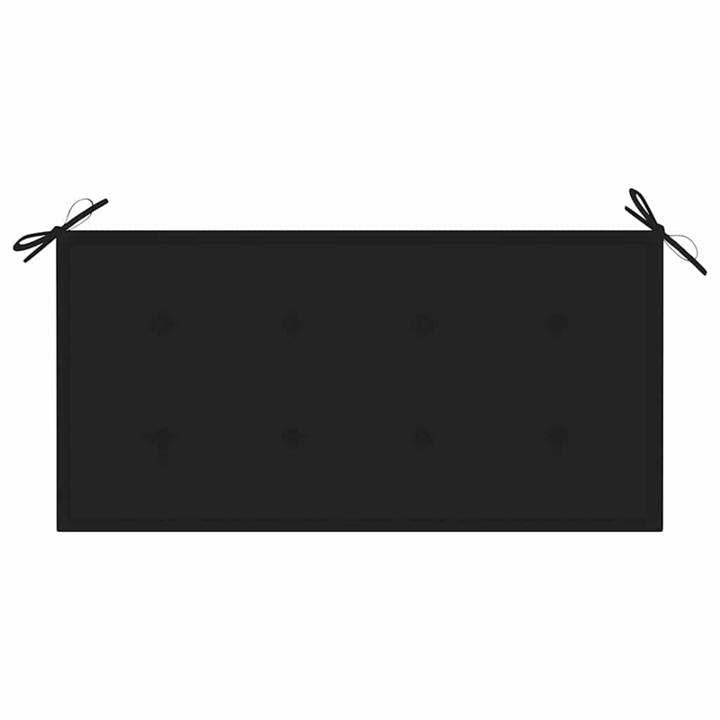vidaXL Patio Bench with Black Cushion 44.1