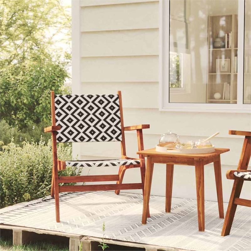 vidaXL 3 Piece Bistro Set Solid Acacia Wood