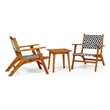 vidaXL 3 Piece Bistro Set Solid Acacia Wood
