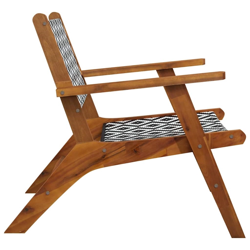 vidaXL Patio Chairs 2 pcs Solid Acacia Wood