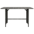 vidaXL 10 Piece Patio Lounge Set with Cushions Poly Rattan Gray