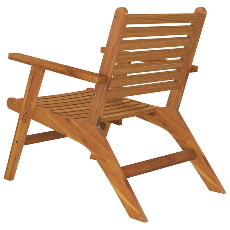 vidaXL Patio Chairs 2 pcs Solid Acacia Wood