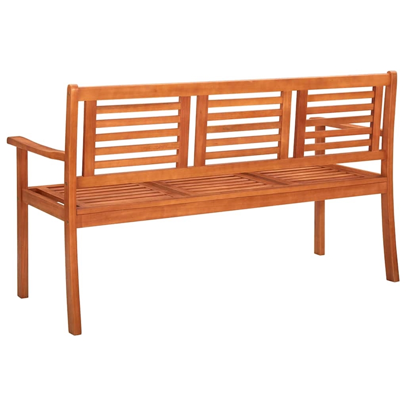 vidaXL 3-Seater Patio Bench with Cushion 59.1