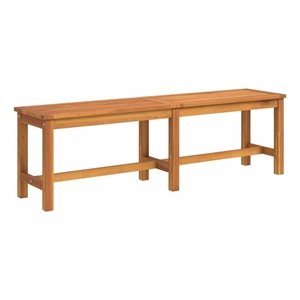 vidaXL Patio Bench 59.1&quotx13.8&quotx17.7&quot Solid Wood Acacia