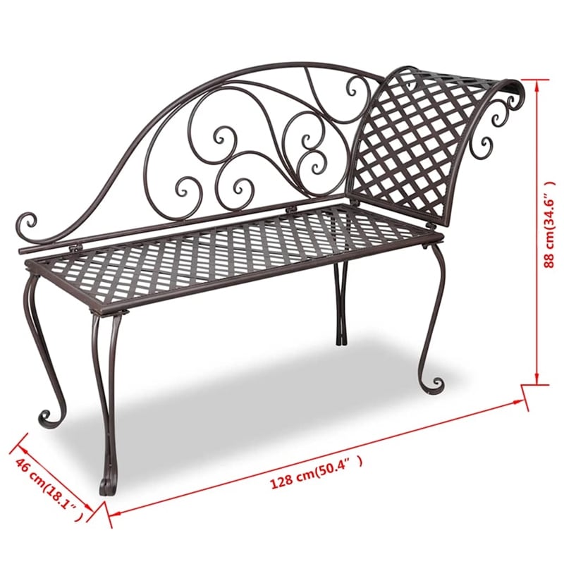 vidaXL Patio Chaise Lounge 50.4