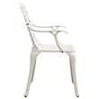 vidaXL 3 Piece Bistro Set Cast Aluminum White