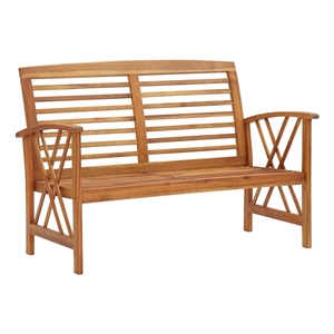 vidaXL Patio Bench 46.9&quot Solid Acacia Wood
