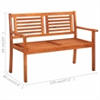 vidaXL 2-Seater Patio Bench 47.2