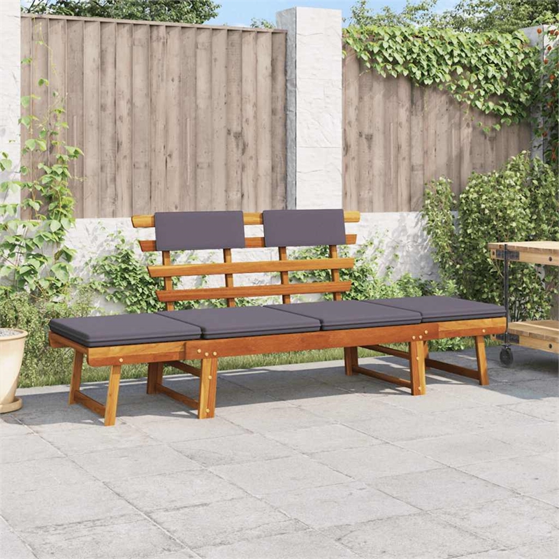 vidaXL 2-in-1 Patio Daybed with Cushion 74.8