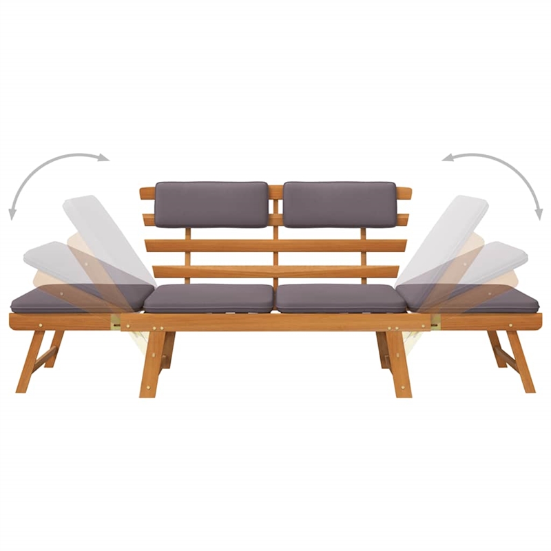 vidaXL 2-in-1 Patio Daybed with Cushion 74.8