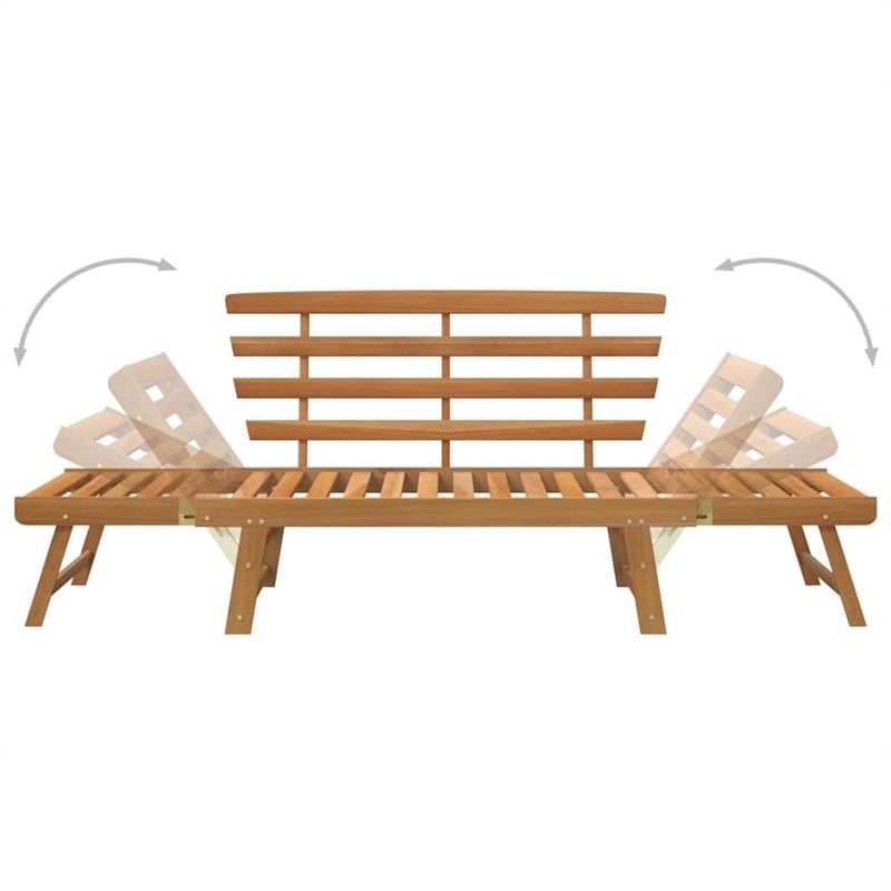 vidaXL Patio Bench 2-in-1 74.8