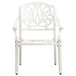 vidaXL 3 Piece Bistro Set Cast Aluminum White
