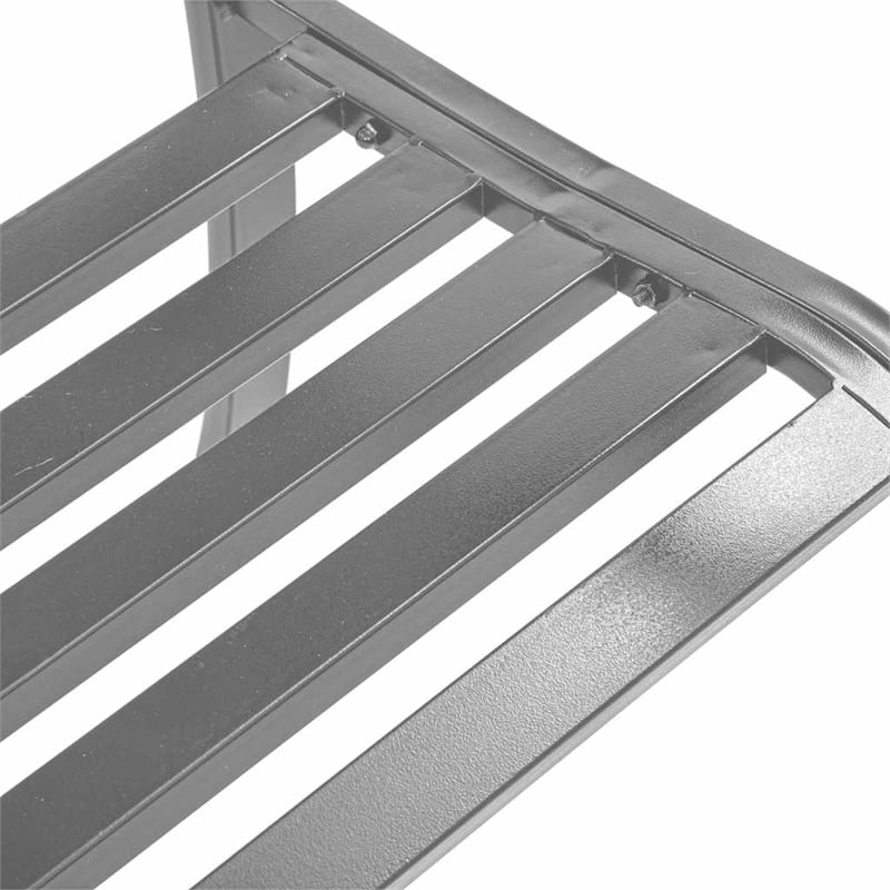 vidaXL Patio Bench Black 47.2