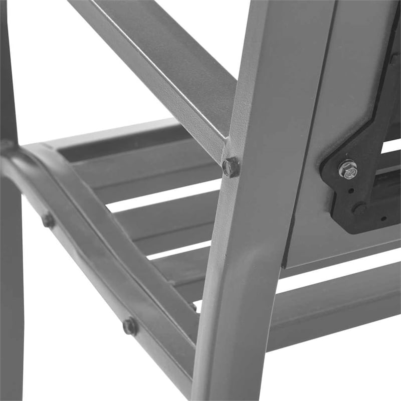 vidaXL Patio Bench Black 47.2