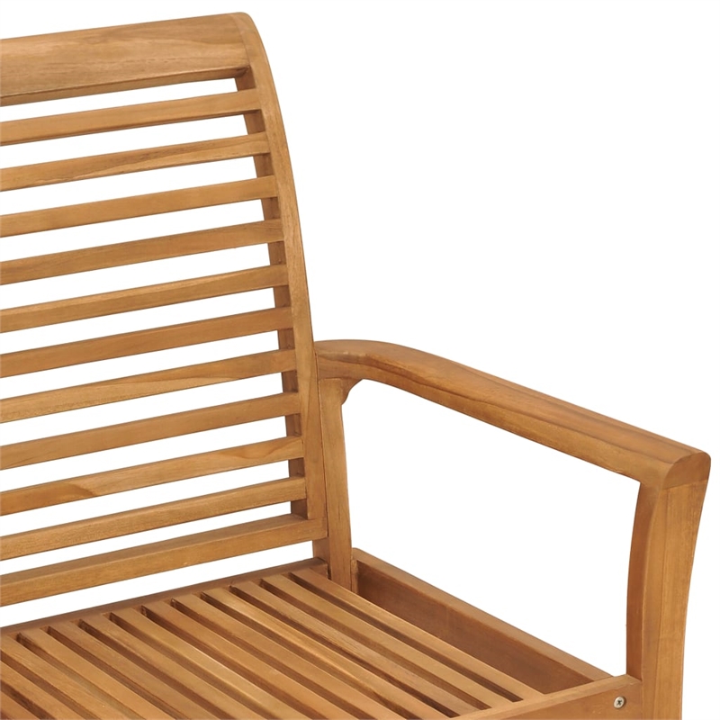 vidaXL Patio Bench with Green Cushion 44.1