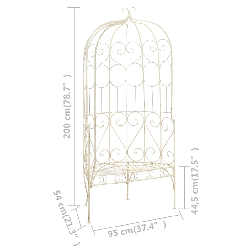 vidaXL Patio Bench 37.4