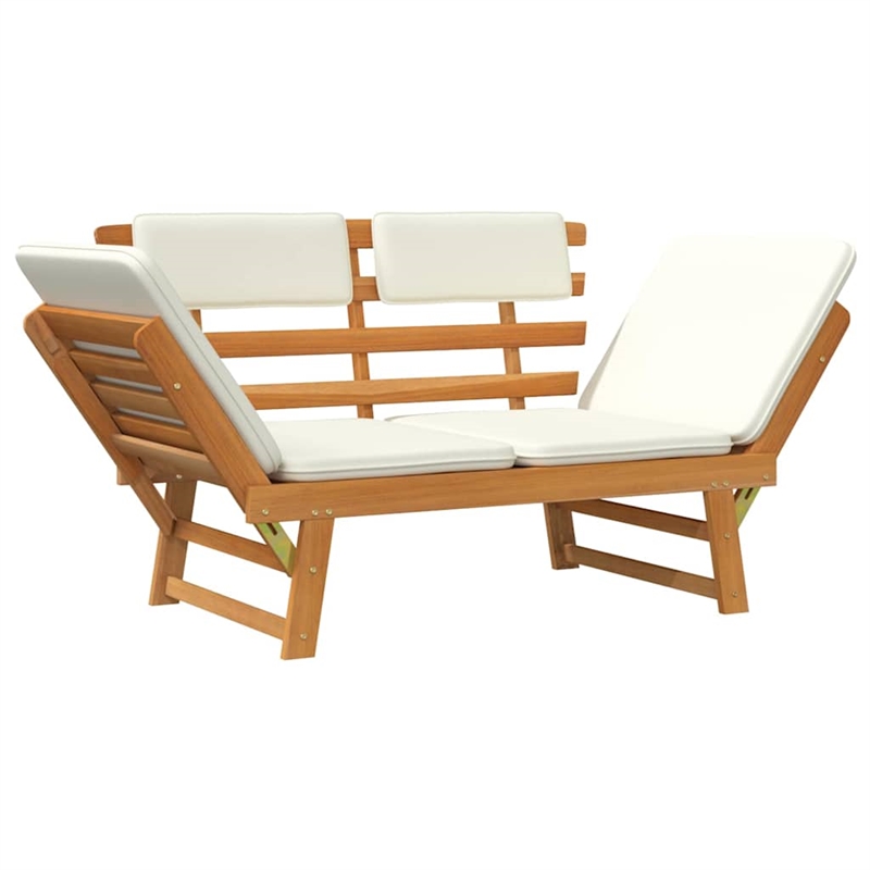 vidaXL Patio Bench with Cushions 2-in-1 74.8