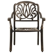 vidaXL 3 Piece Bistro Set Cast Aluminum Bronze