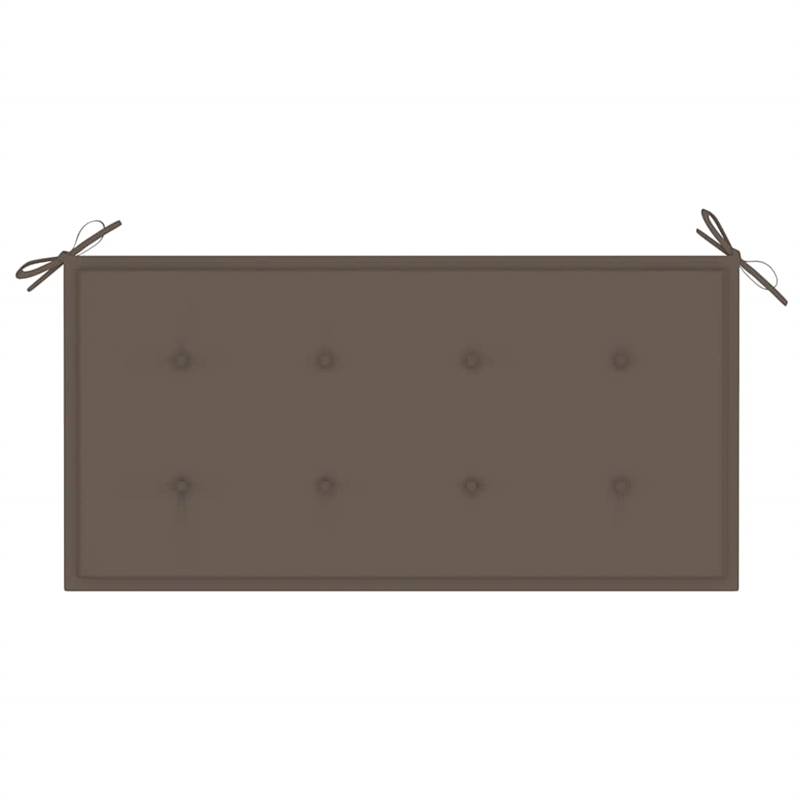 vidaXL Patio Bench with Taupe Cushion 44.1