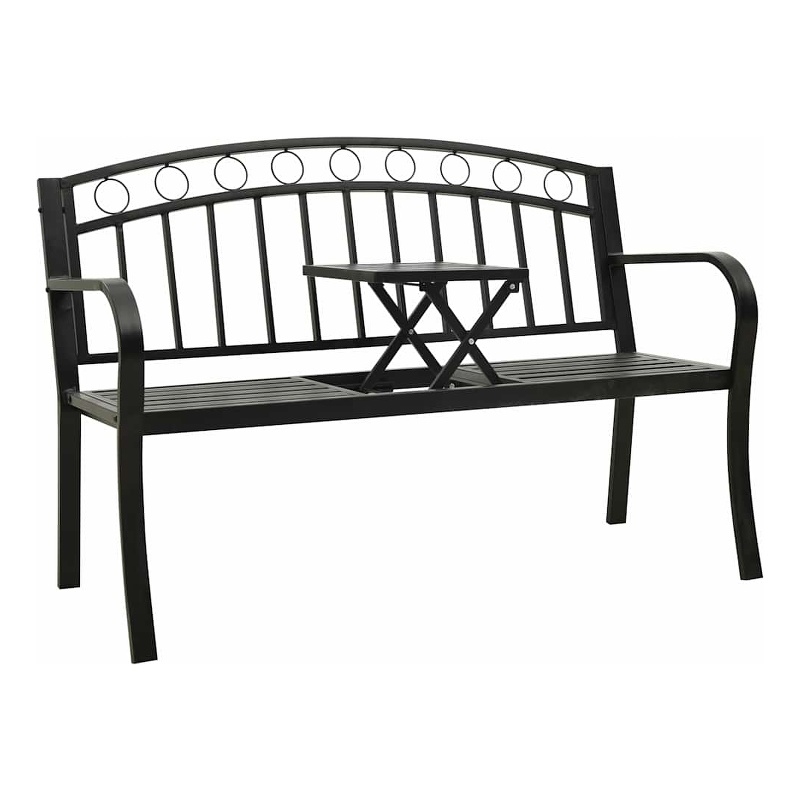 vidaXL Patio Bench with a Table 49.2