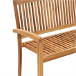 vidaXL Stacking Patio Bench with Cushion 50.6