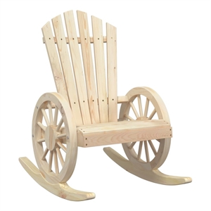vidaXL Rocking Adirondack Chair Solid Wood Fir