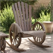 vidaXL Rocking Adirondack Chair Solid Wood Fir