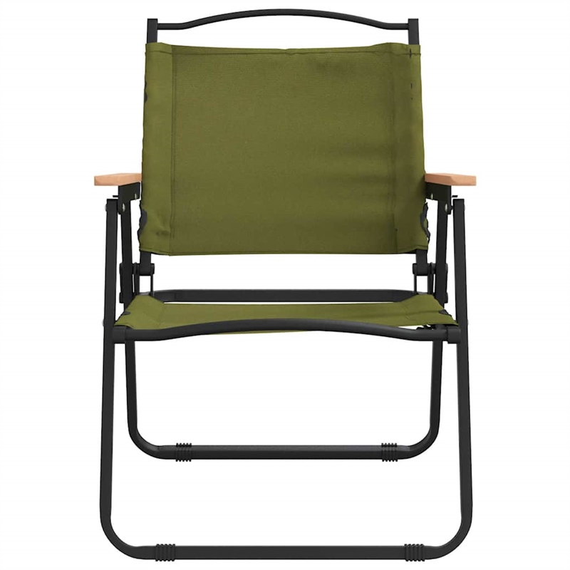 vidaXL Camping Chairs 2 pcs Green 21.3