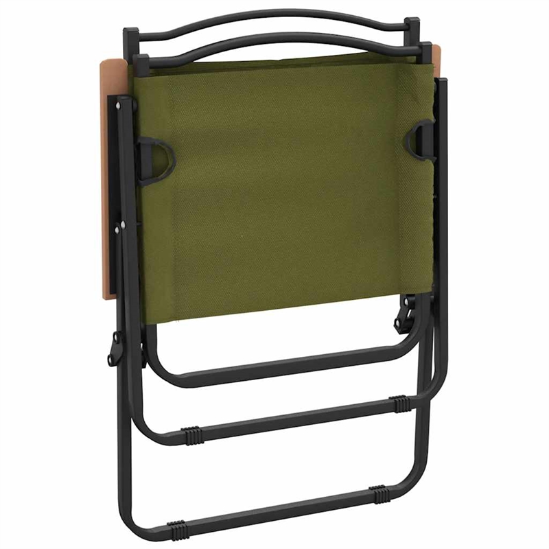 vidaXL Camping Chairs 2 pcs Green 21.3