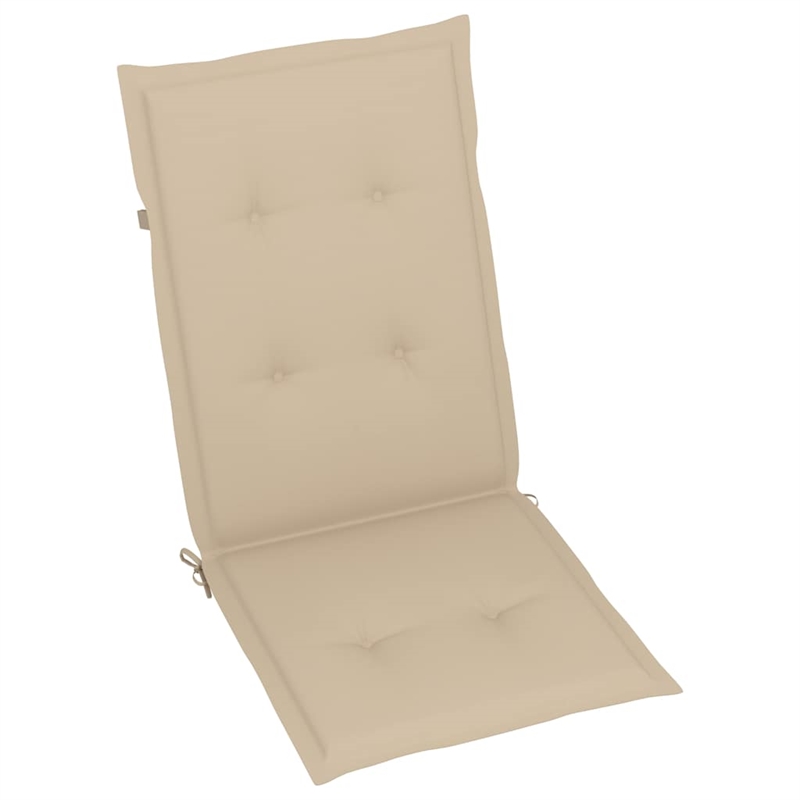vidaXL Folding Patio Chairs 3 pcs with Cushions Solid Acacia Wood