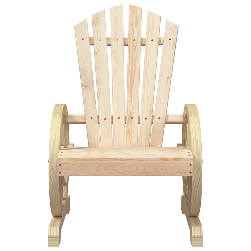 vidaXL Patio Adirondack Chairs 2 pcs Solid Wood Fir