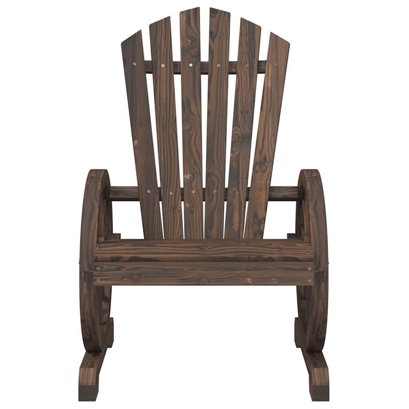 vidaXL Patio Adirondack Chairs 2 pcs Solid Wood Fir