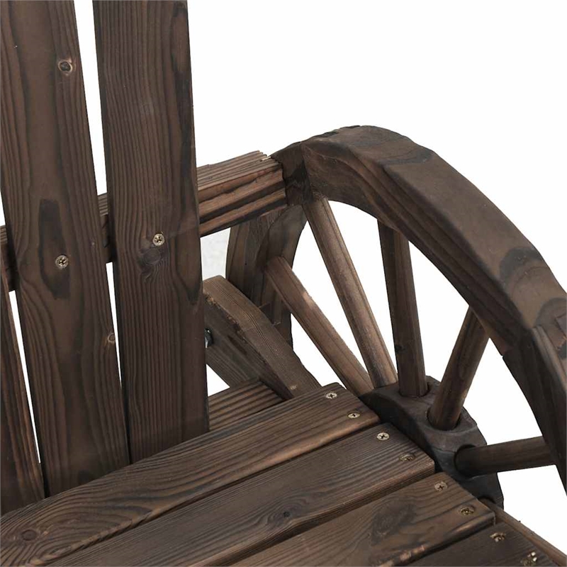 vidaXL Patio Adirondack Chairs 2 pcs Solid Wood Fir