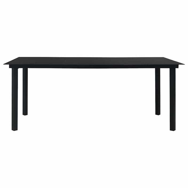 vidaXL Patio Dining Table Black 74.8
