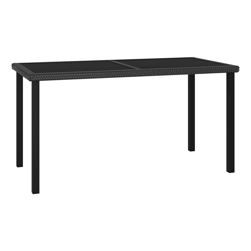 vidaXL Patio Dining Table Black 55.1
