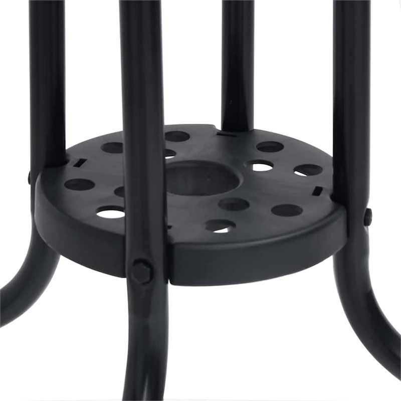 vidaXL Patio Table Black 27.6