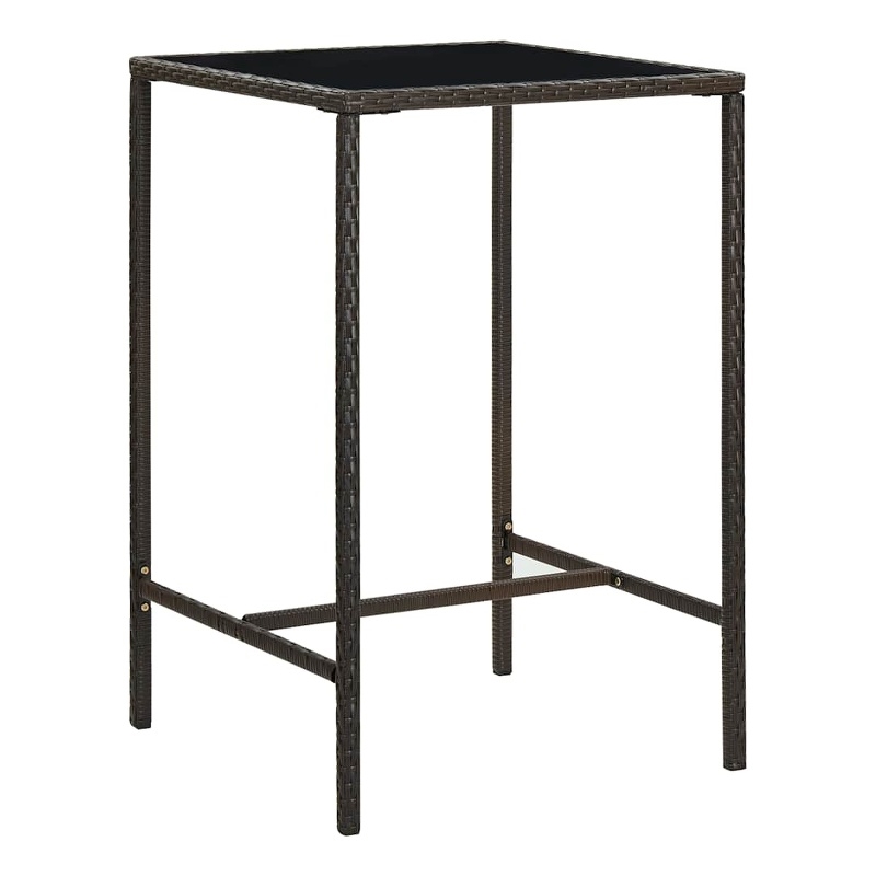 vidaXL Patio Bar Table Brown 27.6