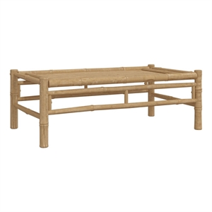 vidaXL Patio Coffee Table 39.4&quotx21.7&quotx13&quot Bamboo