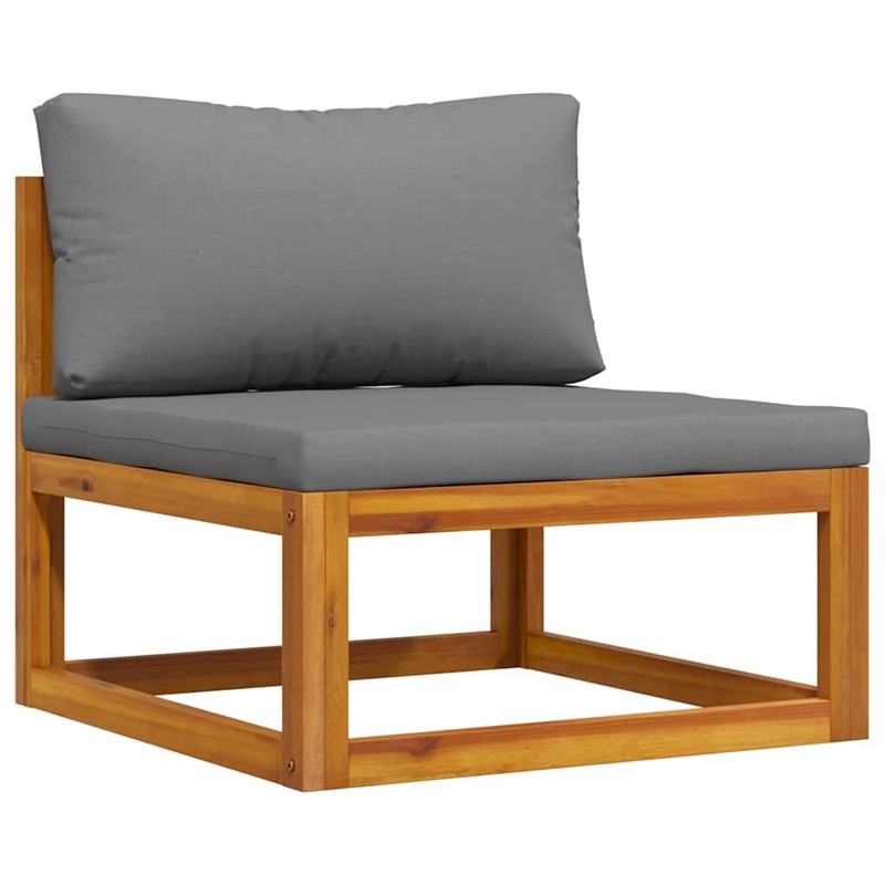 vidaXL 2 Piece Patio Sofa Set with Cushion Solid Acacia Wood