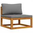 vidaXL 2 Piece Patio Sofa Set with Cushion Solid Acacia Wood