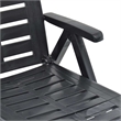 vidaXL Folding Sun Lounger Plastic Anthracite