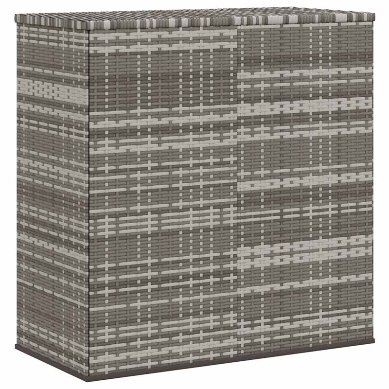vidaXL Patio Cushion Box PE Rattan Gray 40.7