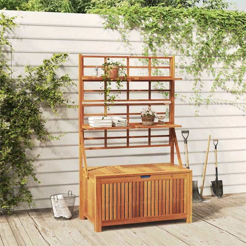 vidaXL Storage Box with Trellis 39