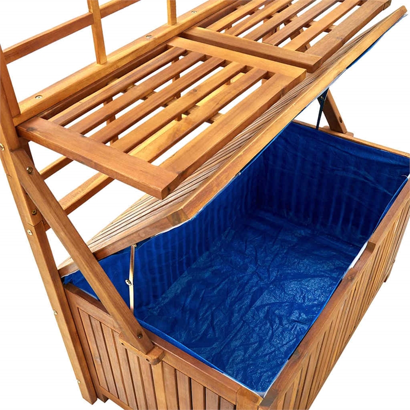 vidaXL Storage Box with Trellis 39