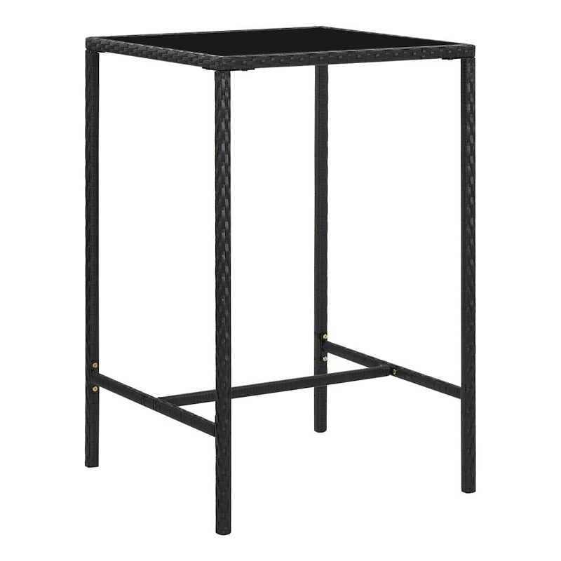vidaXL Patio Bar Table Black 27.6