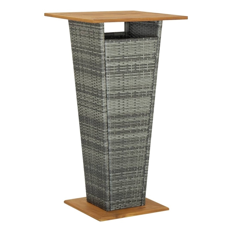 vidaXL Bar Table Gray 23.6