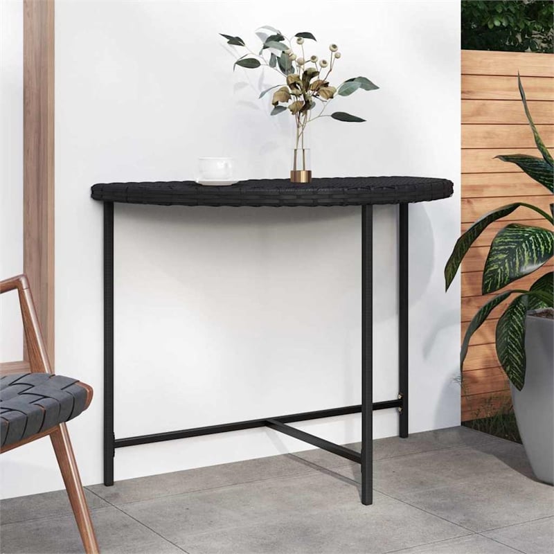 vidaXL Patio Table Black 39.4