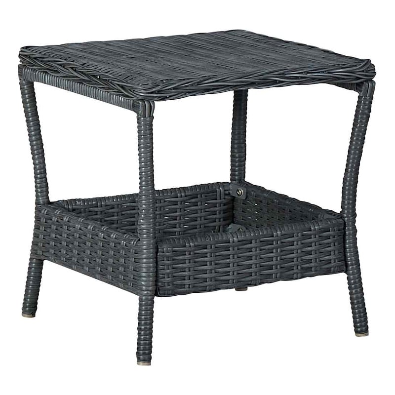 vidaXL Patio Table Dark Gray 17.7